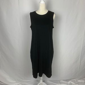 J. Jill Black Sleeveless Dress Women Size Medium New with Tag